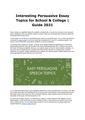 Interesting Persuasive Essay Topics for School & College Guide 2021 (2).pdf