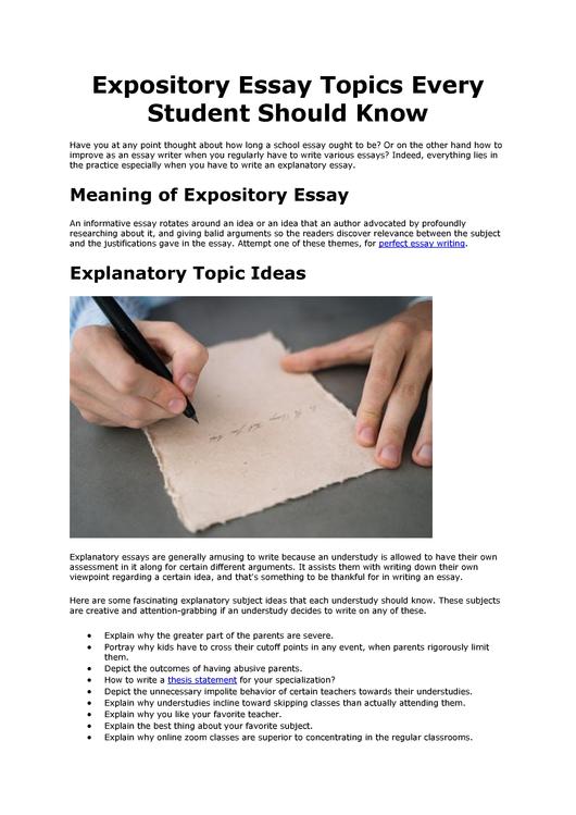 Datei:Expository Essay Topics Every Student Should Know1.pdf